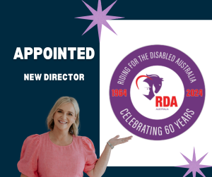 RDA announcement, Jenn showcasing the RDA logo